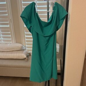 Teal Off-ShoulderDress